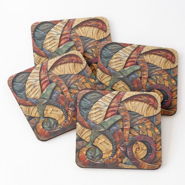 Item preview, Tonga Tapa Samoan Hawaiian Wood Carving Pattern designed and sold by GrinGalore.