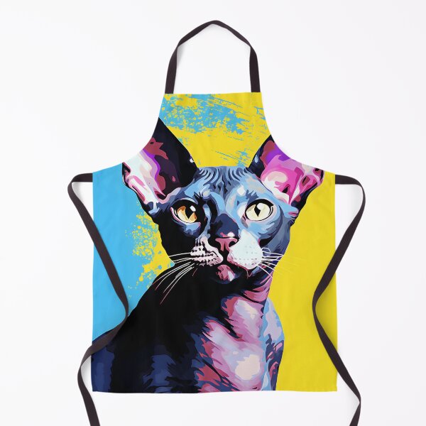 Item preview, devon rex cat portrait. animal colorful. Animal throw pillow. designed and sold by formform.