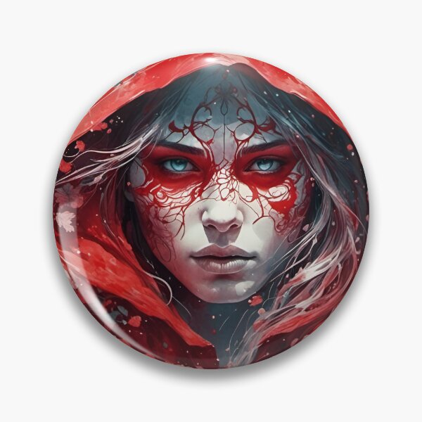 Item preview, Red riding hood in decor painting  designed and sold by WildflowersAI.