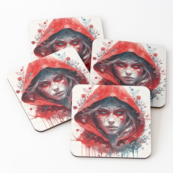 Item preview, Red riding hood in decor painting  designed and sold by WildflowersAI.