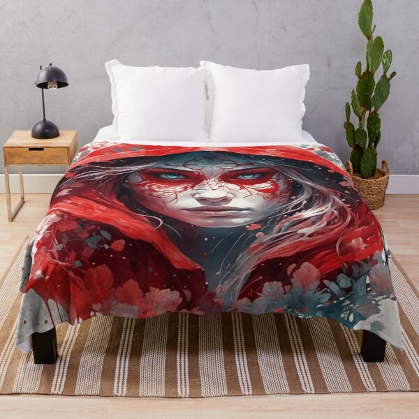 Item preview, Red riding hood in decor painting  designed and sold by WildflowersAI.