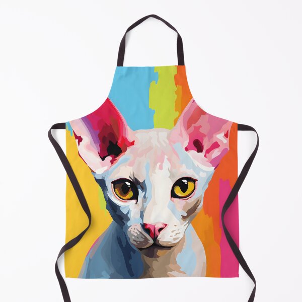 Item preview, devon rex cat portrait. animal colorful. Animal throw pillow. designed and sold by formform.