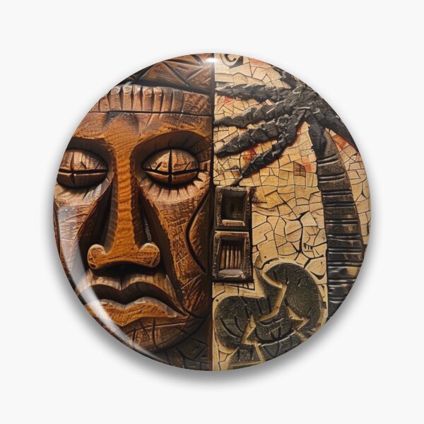 Item preview, Tonga Tapa Samoan Hawaiian Wood Carving Tribal Pattern designed and sold by GrinGalore.