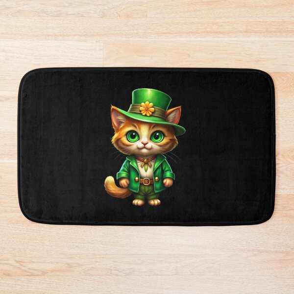Item preview, Cat St Patricks Day Shamrock Irish Toddler designed and sold by BlueGoldArt.