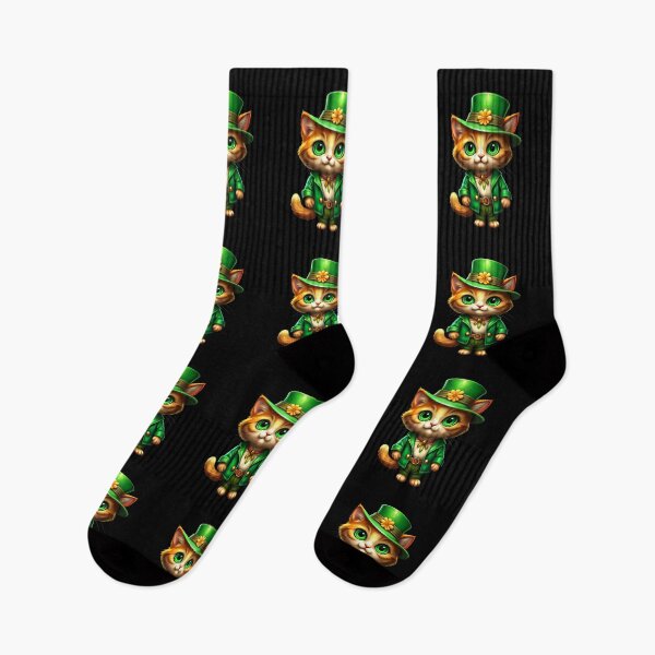 Item preview, Cat St Patricks Day Shamrock Irish Toddler designed and sold by BlueGoldArt.