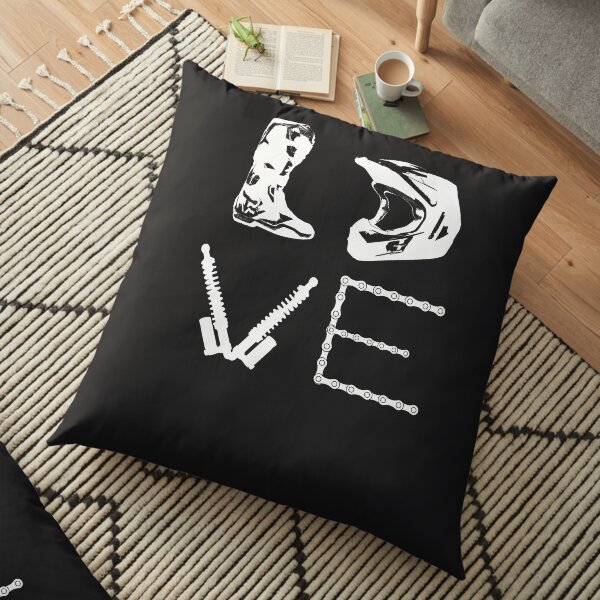 DIRT BIKE LOVE Bike | Motocross Enduro Floor Pillow