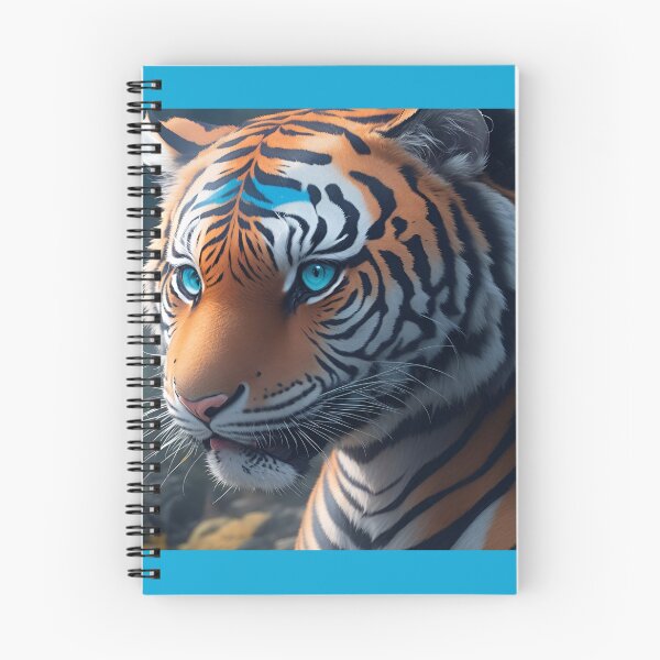 Item preview, Tigre con ojos azules en forma de dibujos animados designed and sold by Volcano17.