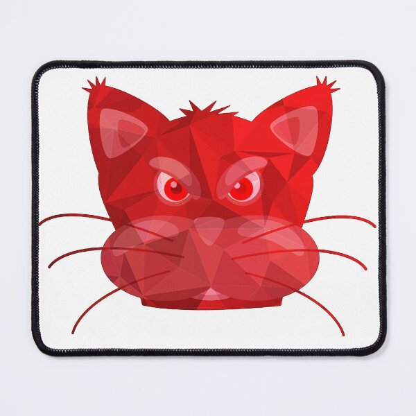 Item preview, red potrait cat designed and sold by Dhirendra Rajpurohit.