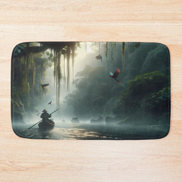 Item preview, Canoe on the river designed and sold by Vibranta Studio.