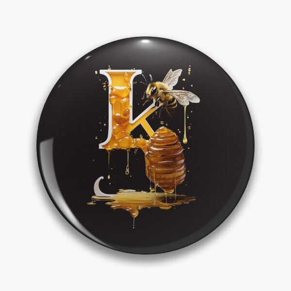Item preview, Buzzing with Sweetness: Letter K Beehive T-Shirt Design designed and sold by paresh1979.