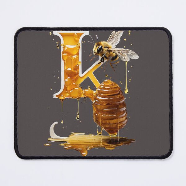 Item preview, Buzzing with Sweetness: Letter K Beehive T-Shirt Design designed and sold by paresh1979.