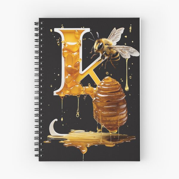 Item preview, Buzzing with Sweetness: Letter K Beehive T-Shirt Design designed and sold by paresh1979.