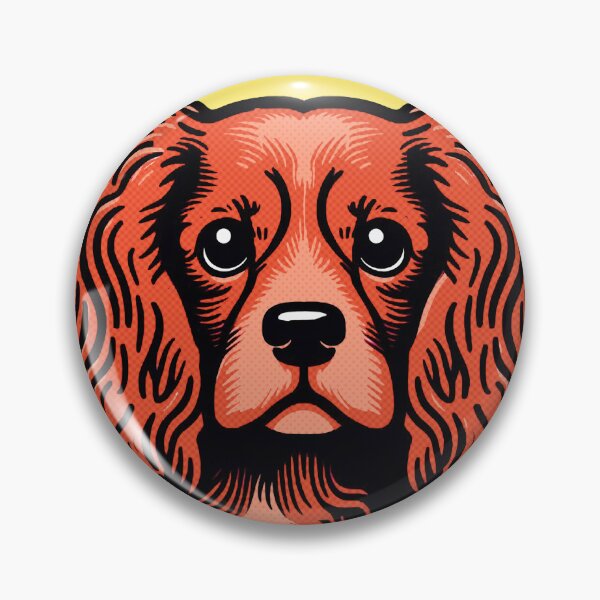 Item preview, RUBY  King Charles Cavalier Spaniel Pop Art designed and sold by FunnehGacha.