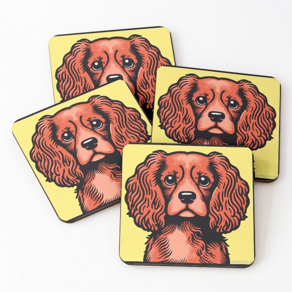 Item preview, RUBY  King Charles Cavalier Spaniel Pop Art designed and sold by FunnehGacha.