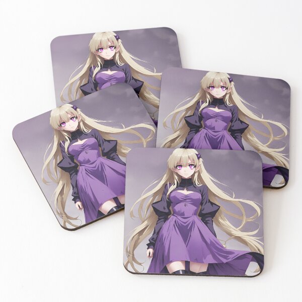 Item preview, Anime purple waifu  designed and sold by WildflowersAI.