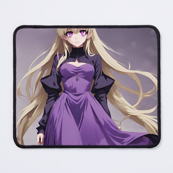 Item preview, Anime purple waifu  designed and sold by WildflowersAI.