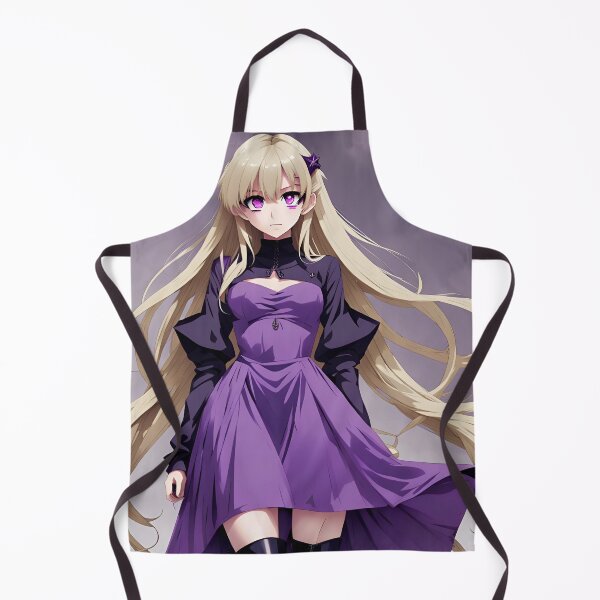 Item preview, Anime purple waifu  designed and sold by WildflowersAI.