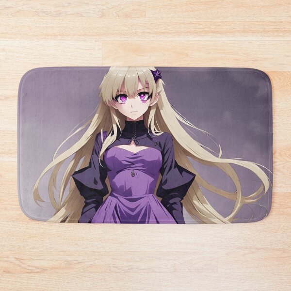 Item preview, Anime purple waifu  designed and sold by WildflowersAI.