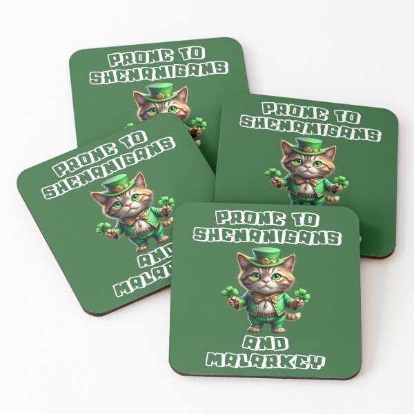Item preview, Prone To Shenanigans and Malarkey St Patricks Day designed and sold by BlueGoldArt.