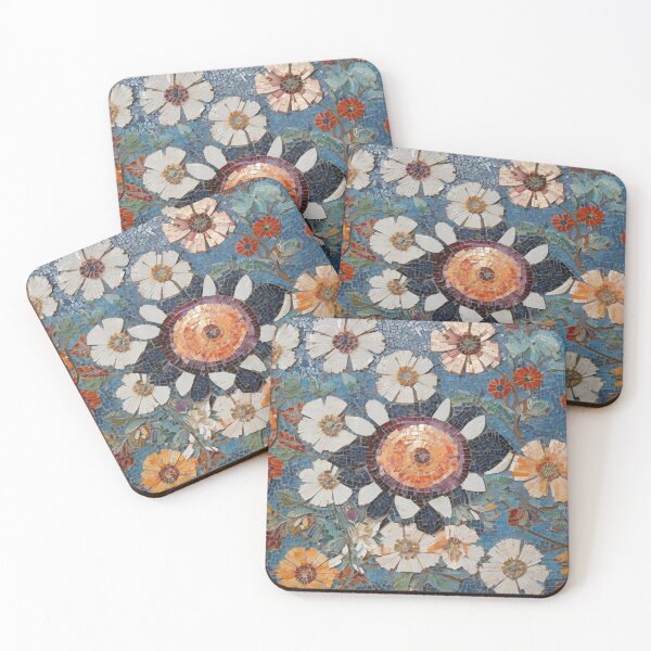 Item preview, Modern Art with Floral Mosaic Influence designed and sold by Tamas Das.