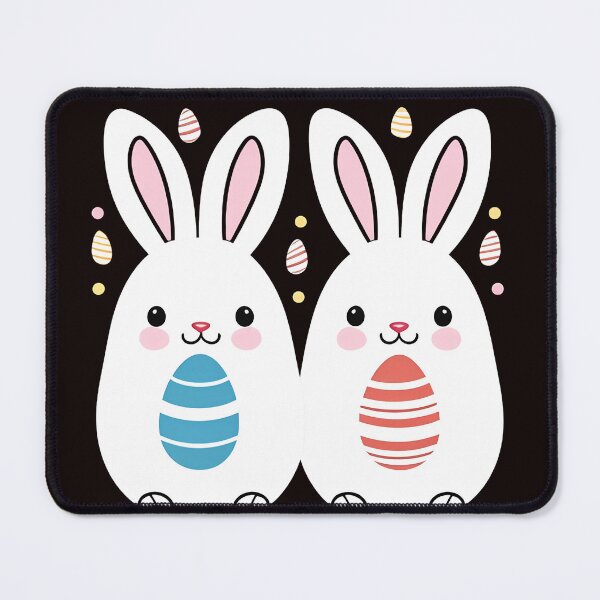 Item preview, Easy drawing of cute white rabbits and Easter eggs to celebrate Easter. designed and sold by mug&more station.