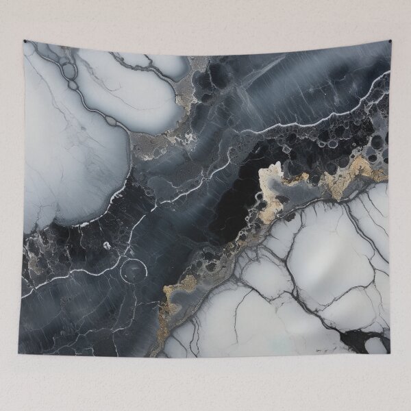 Item preview, Abstract Art Agate Stone Black Dark Grey Design designed and sold by fluffstuffgifts.