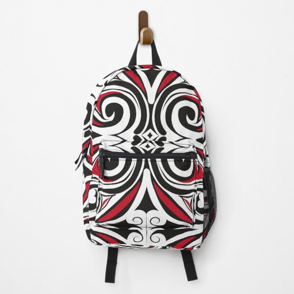 Item preview, Kowhaiwhai Miki (Black And Red) Pattern designed and sold by GrinGalore.