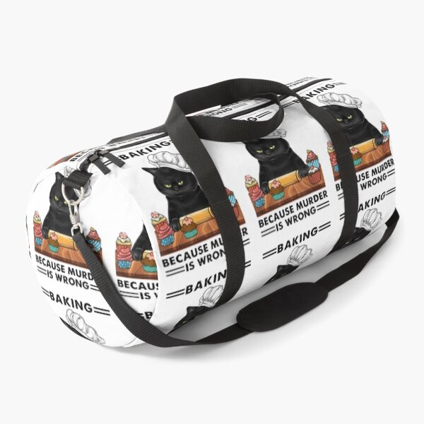 Item preview, Black Cat Baking Because Murder Is Wrong Cat Lover designed and sold by BanBay.