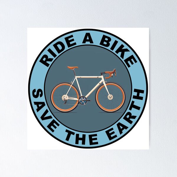 Item preview, Ride a bike save the earth designed and sold by Sundae7.