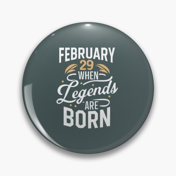 Item preview, February 29 Birthday Leap Year Cool  designed and sold by BlueGoldArt.