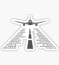 Phonetic Alphabet | Pilot Airplane Sticker