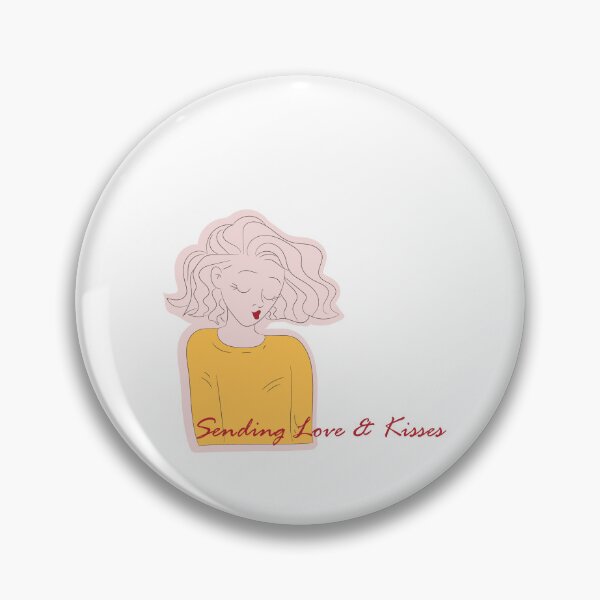 Aperçu de l'œuvre Fille moderne envoyant de l'amour créée et vendue par Monedesign.