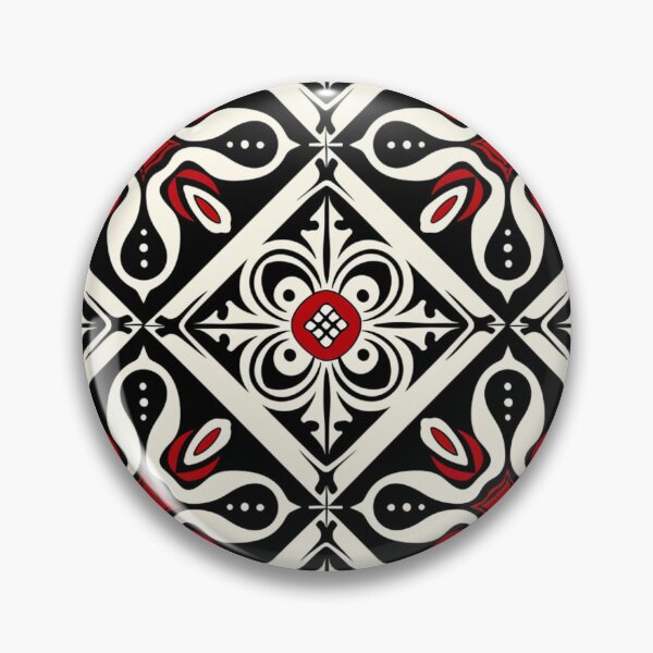 Item preview, Kowhaiwhai Miki (Tricolor) Pattern designed and sold by GrinGalore.