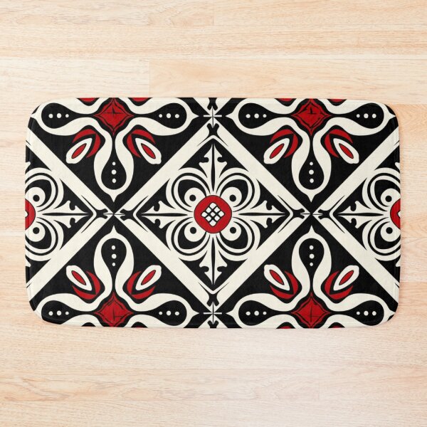 Item preview, Kowhaiwhai Miki (Tricolor) Pattern designed and sold by GrinGalore.