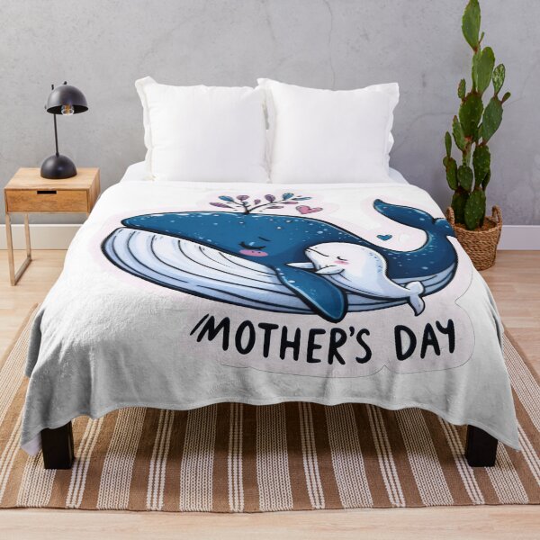 Artikelvorschau, Whale Mam Muttertagsaufkleber entworfen und verkauft von Expressions-Sel.