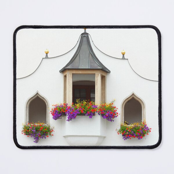 Item preview, Bay window with flowers at the town hall, old town, Kempten, Allgäu, Upper Swabia, Bavaria designed and sold by Torsten Krüger.