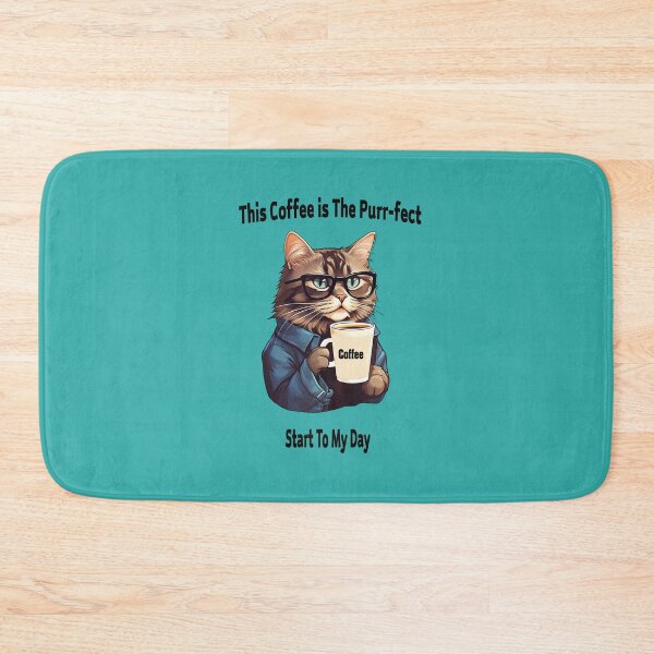 Item preview, Cat and Coffee Graphics designed and sold by Upraised.