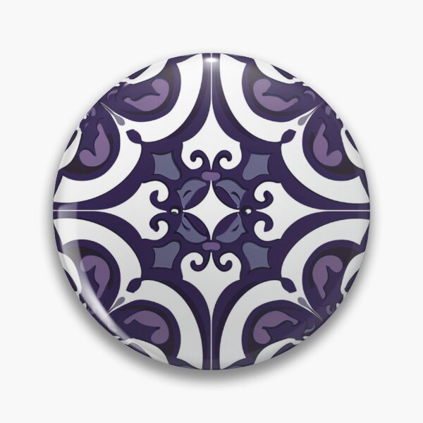 Item preview, Kowhaiwhai Mikin (Blue Light Violet And Purple) Pattern designed and sold by GrinGalore.