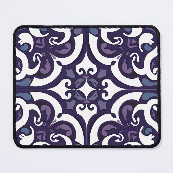 Item preview, Kowhaiwhai Mikin (Blue Light Violet And Purple) Pattern designed and sold by GrinGalore.