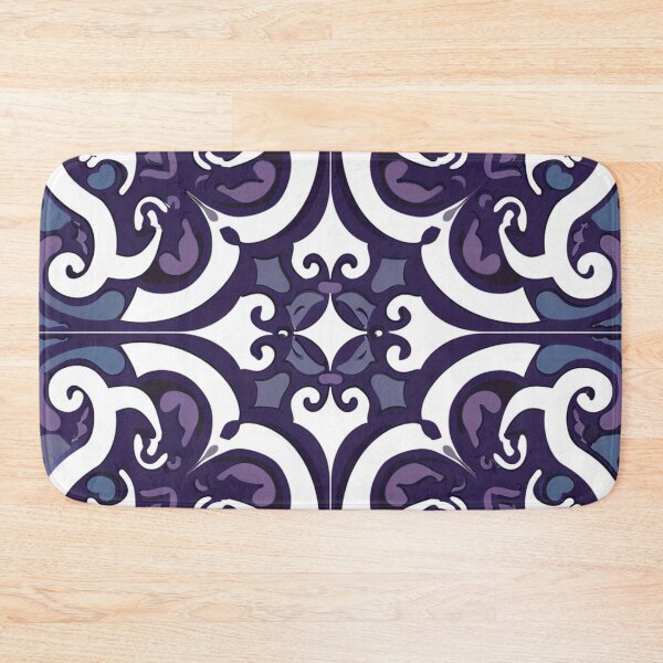 Item preview, Kowhaiwhai Mikin (Blue Light Violet And Purple) Pattern designed and sold by GrinGalore.