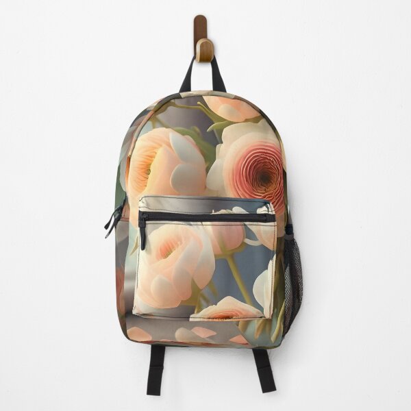 Item preview, Bouquet of Morning Joy Peach Fuzz Blossoms at Dawn Delicate Blooms of New Day Wall Art Print room decor designed and sold by naivnoia.