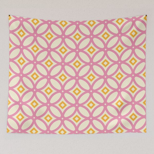 Item preview,  Batik Kawung Pattern - Pink and yellow designed and sold by PeachyLitchi.