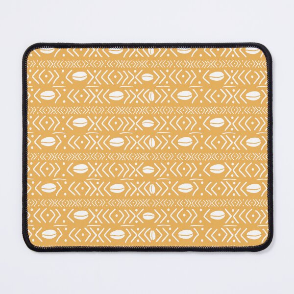 Item preview, pack bogolan fabric yellow designed and sold by Wolagno.