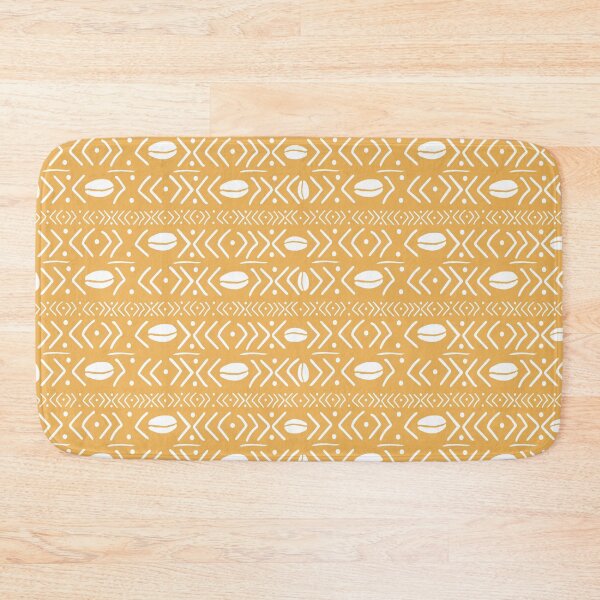 Item preview, pack bogolan fabric yellow designed and sold by Wolagno.