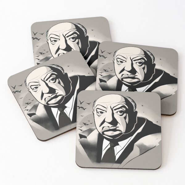 Item preview, Alfred Hitchcock Fan Art designed and sold by Midnight Veil Designs.
