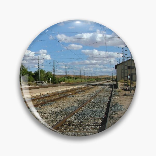 Item preview, Train tracks next to a stop designed and sold by Luis J. de la Fuente.