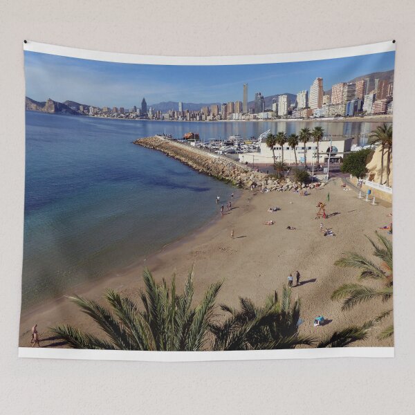 Item preview, Benidorm Mal Pas Beach Costa Blanca Spain designed and sold by AndyEvansPhotos.