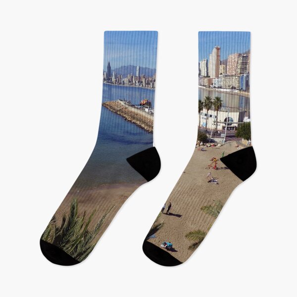 Item preview, Benidorm Mal Pas Beach Costa Blanca Spain designed and sold by AndyEvansPhotos.