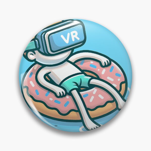 Item preview, "Aquatic Oasis: Floating on a VR Doughnut" designed and sold by zzz888.
