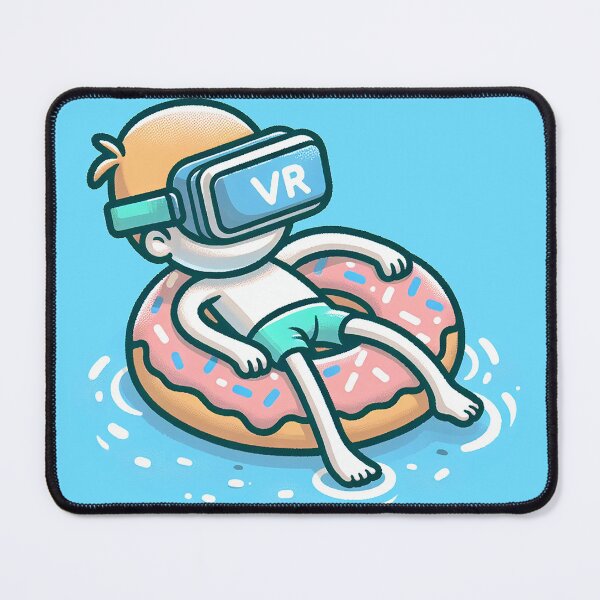 Item preview, "Aquatic Oasis: Floating on a VR Doughnut" designed and sold by zzz888.